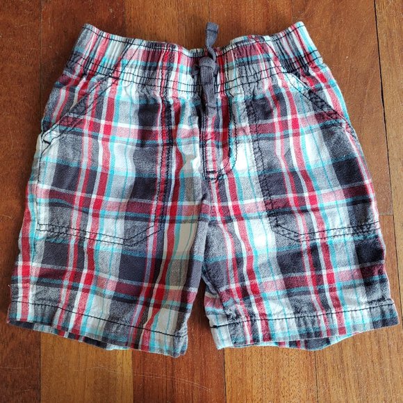 Jumping Beans Red & Brown Plaid Shorts Size 2T - Picture 1 of 5